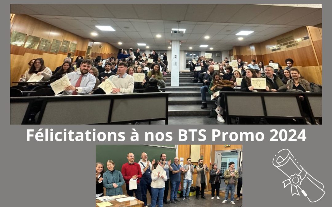  👏 Remise des diplômes du BTS