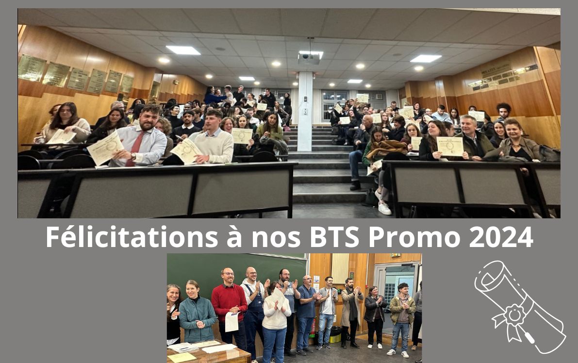 👏 Remise des diplômes du BTS