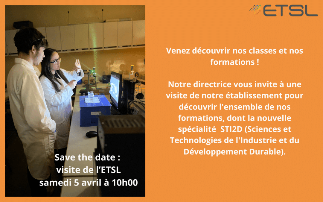  📢 Visite de l’école : samedi 5 avril à 10h00