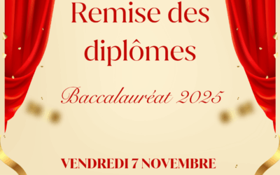 📢 Remise des diplômes du baccalauréat 2025