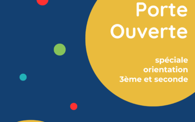 📆 Save the date : soirée porte ouverte vendredi 5 décembre à 17h30