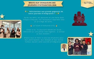 👏 Bravo aux vainqueurs des journées d’intégration 2026 !