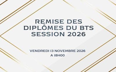 📢 Remise des diplômes du BTS 2026